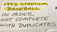1993 Stadium Baseball Cards