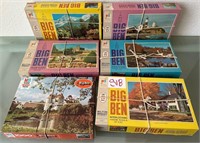 T - LOT OF 6 JIGSAW PUZZLES (S18)