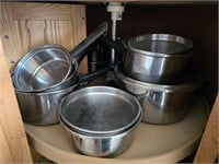 Large lot of pots & pans