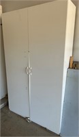 White Particle Board Storage Cabinet