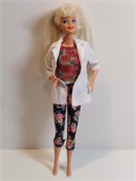 Barbie In Rose Blouse & Yoga Pants W Lab Coat