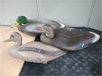 3 DUCK DECOYS -TWO RUBBER & ONE HARD PLASTIC