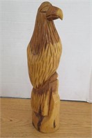 15" Wood Carved Eagle