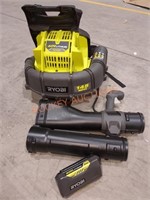 RYOBI 40V backpack blower kit includes battery