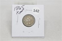 1865XF  Three Cents