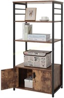 IWell Tall Kitchens Bakers Rack w/Storage Cabinet