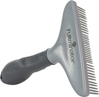 FURminator Dog/Cat Grooming Rake  Gray Standard