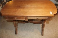 Victorian Walnut Library Table 41 × 26 × 30