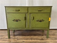 Vintage Green Painted Buffet