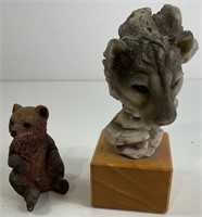 Cougar Sculpture  & Bear