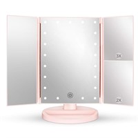 deweisn Tabletop Mount Tri Fold Lighted Vanity