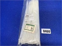 100 15" 50LB Natural Nylon Cable Tie