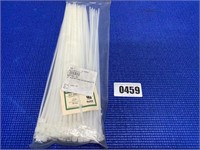100 15" 50LB Natural Nylon Cable Tie