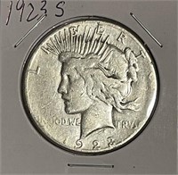 US 1923S PEACE Dollar