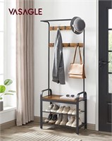 VASAGLE Coat Stand / Shoe Storage Bench