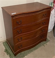 4-drawer mahogany chest of drawers