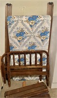 Jenny Lind twin bed with rails and slats