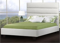 Sealy Upholstered Fabric Bed - Queen *light