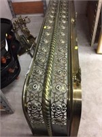 Brass Plated Fireplace Fender