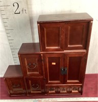 Unique Small Solid Wood Cabinet/Organizer