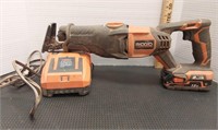 Ridgid cordless reciprocating saw.  Tested works.