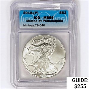 2015-[P] American Silver Eagle ICG MS69