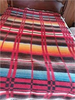 Fringed Indian Blanket, some wear