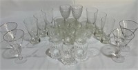 Glassware Lot - 25 Pc Set of Glass Drinkware