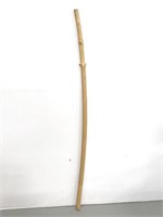 Hand carved wooden walking stick