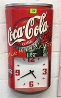 BO plastic hanging Coca Cola clock-24"tall