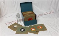 45 RPM Vinyl Records w Case ~ See Description