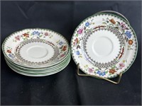 7 Spode Chinese Rose C1815 Saucers