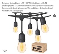 Outdoor String Lights LED 100FT
