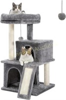 PAWZ Road 34 Inches Cat Tree Multilevel Gray