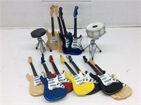 11 Guitar Ornaments and Drum & Seat for an