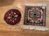 SM. HAND WOVEN RUGS 14" D