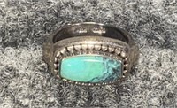 Sterling Silver Native American Turquoise Ring 10g