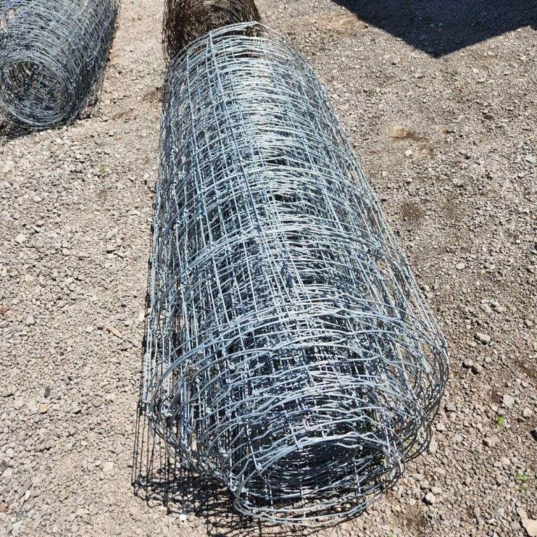 Unused Part Roll of 48" Page Wire Fence