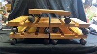 5 rolling plant stands