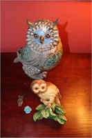 Owl Lot with Vtg Bossons Wall Hanging