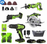 Greenworks 24V 4-piece Power Tool Combo Kit