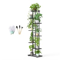 Corner Plant Stand Indoor 8 Tier 9 Potted with