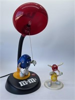 M and M Figurine Display and Table Lamp (5.9in T