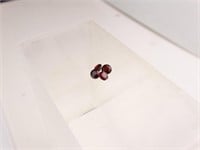 (4) Czechoslovakian Garnet Gemstones