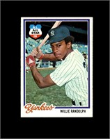 1978 Topps #620 Willie Randolph EX to EX-MT+