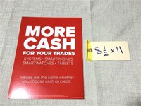 8.5 x 11 more cash store ad