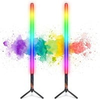 $64  LUXCEO 2Pack RGB Tube Light Bar (2.8Ft)