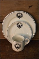 Com. Railway Plate, Saucer & Cup