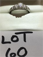 PAST, PRESENT, AND FUTURE 2CT MOISSANITE LDS RING