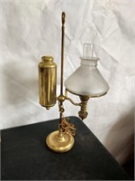 Vintage 23x11in brass lamp